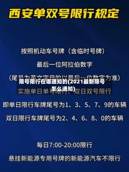 限号限行在哪通知的(2021最新限号怎么通知)-第2张图片