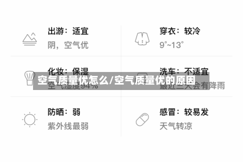 空气质量优怎么/空气质量优的原因